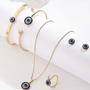 EVIL EYE 5 PIECE JEWELRY SET
